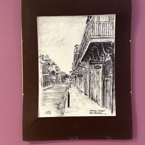 New Orleans St. Peter Street Scene Art Print